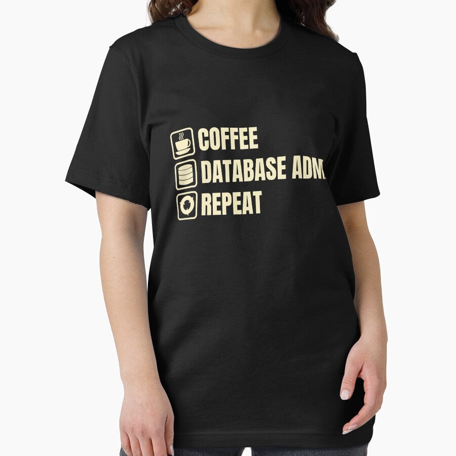 Coffee, Database Admin, Repeat (For Dark Background) by thecatcouch