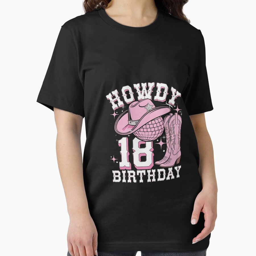 Howdy 18 Years Old Cowgirl 18th Birthday Western Girl by AquaKiev
