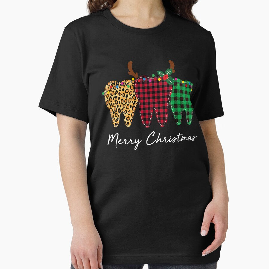 Buffalo Plaid Teeth Dental Squad Dentist Santa Christmas by norwoodcarney
