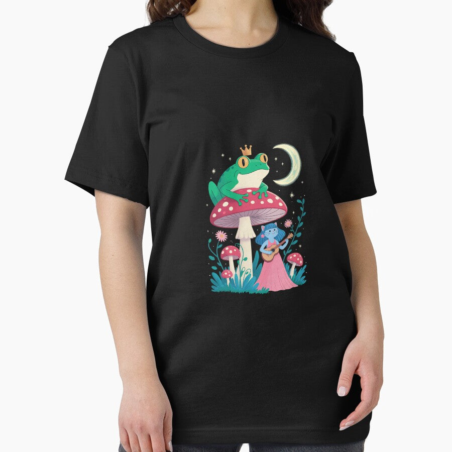 Frog Prince Cat Girl Mushrooms Moon Fairycore Fantasy Dream by imsamaharem