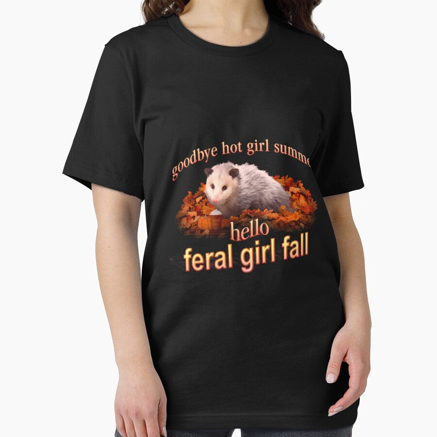 Hello Feral Girl Fall Goodbye Hot Girl Summer Autumn Possum by Aaron4106