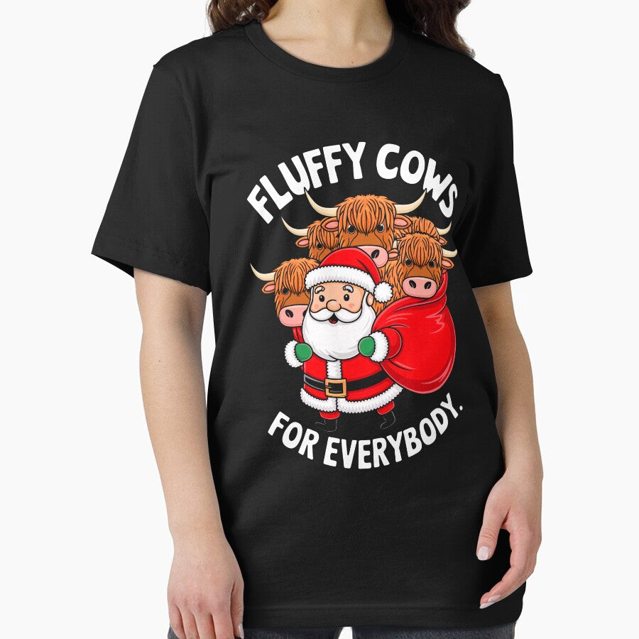 Highland Fluffy Cow For Everybody Christmas Santa by rafaeltto