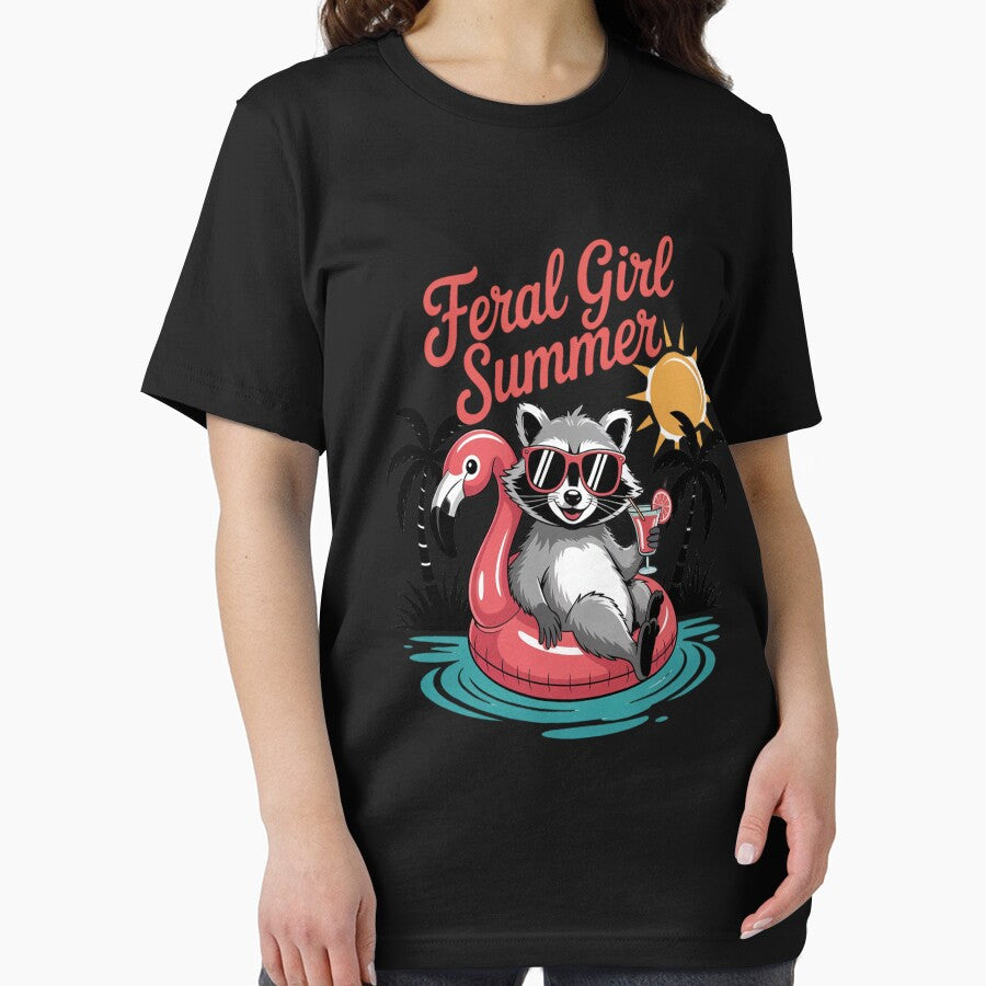Feral Girl Summer Funny Feral Raccoon Summer Vacation by TeamLequid