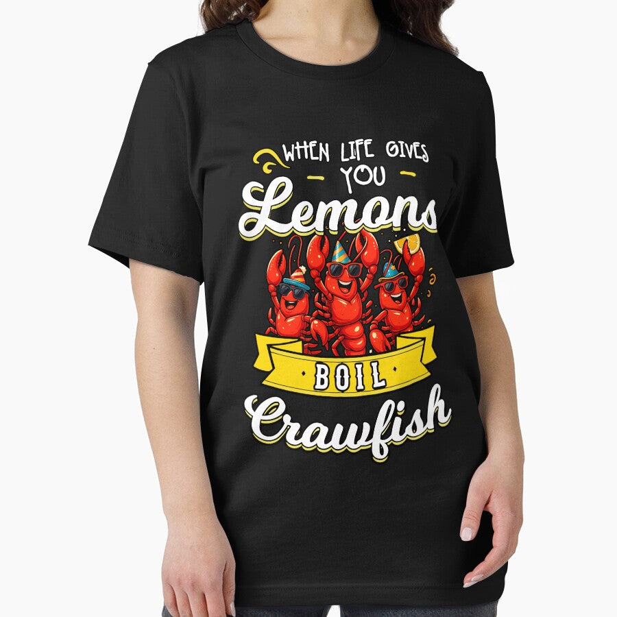 Party Crawfish Boil Lemons Funny Shirt by LashondaGreen89