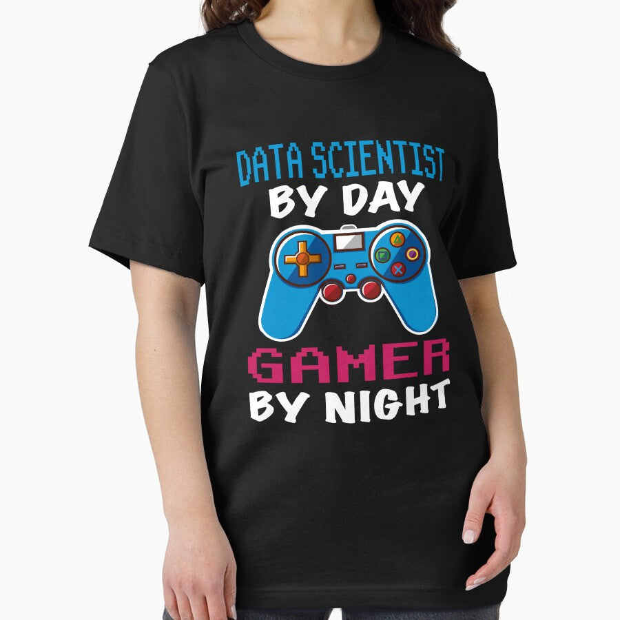 Data scientist By Day Gamer By Night shirt, Funny Data scientist Gamer Birthday Gift, Data scientist Dad Husband Boyfriend Video games Lovers Christmas Gift by xlnv