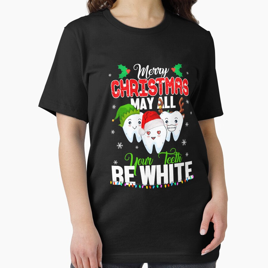 Merry Christmas May All Your Teeth Be White Dentist Gifts by NevaehRey