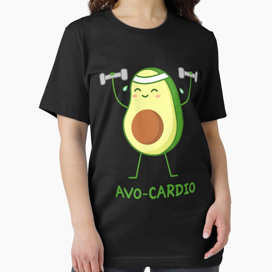 Avocado pun. Avo-cardio. Avocado lifts weights. by TashaVector