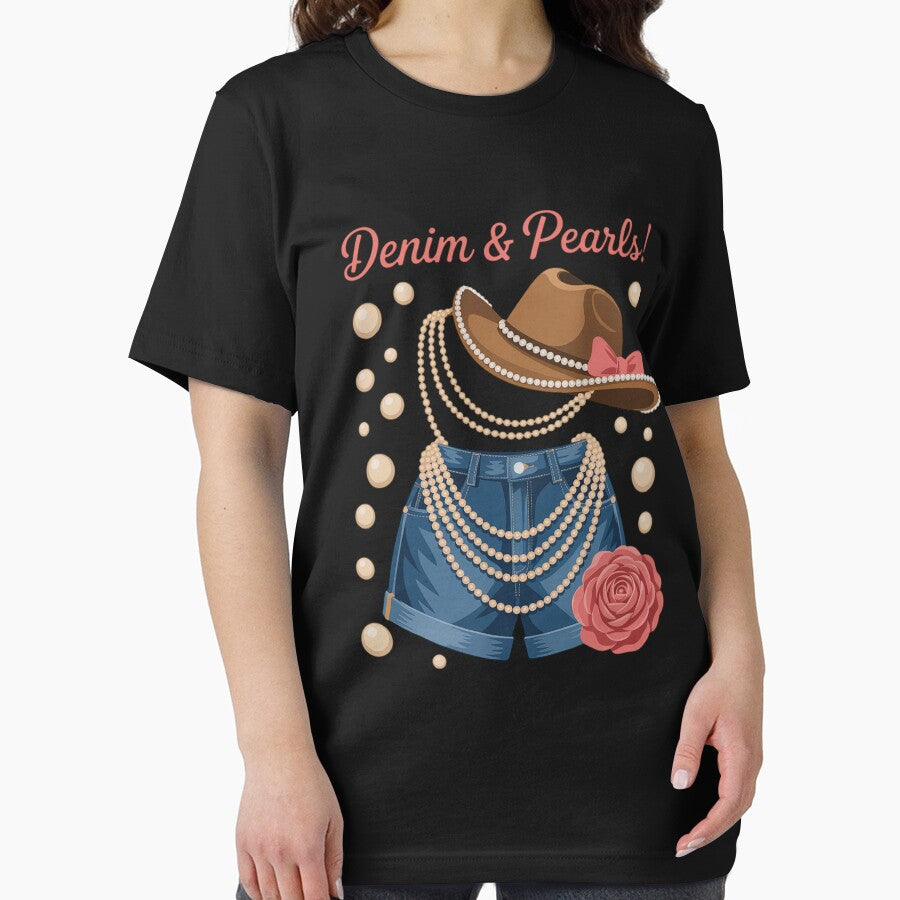 Denim and Pearls Cowgirl Country Western Cute Rodeo Women by Idarmotar