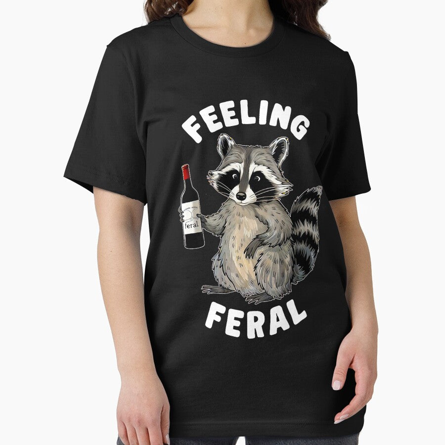 Racoons Feeling Feral Funny Retro Drinking Wines by spirorinin