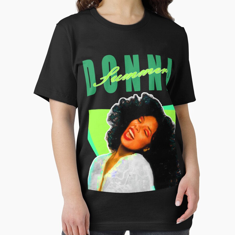 Retro Neon Green Donna Summer For Men Women Gift For Disco Music Lovers by LindaERiley