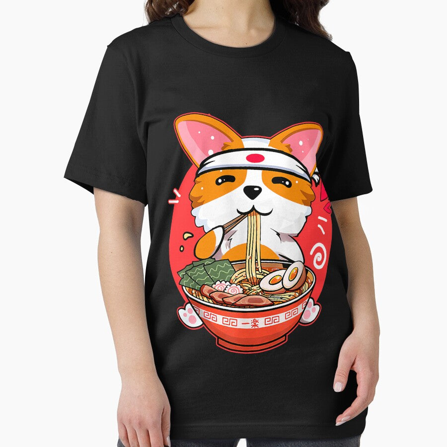Kawaii Corgi Ramen Cute Japanese Manga Anime by SentaSchmitt