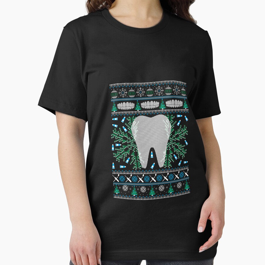 Dental Hygienist Ugly Christmas Funny Holiday by ShakitaMa