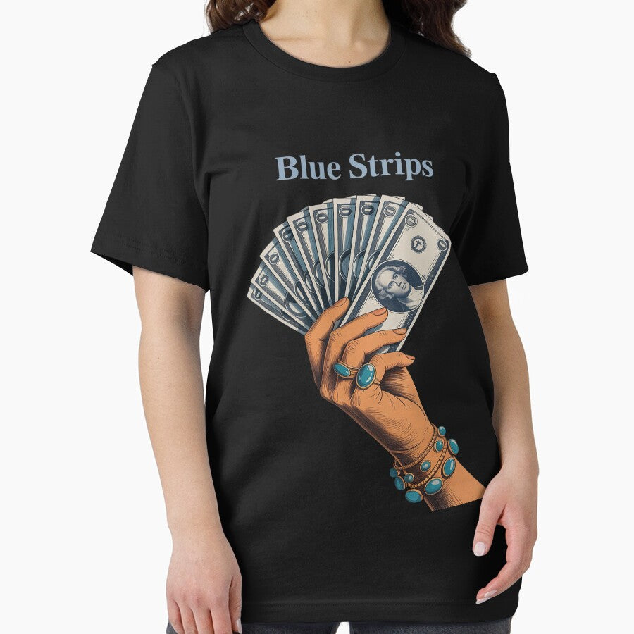 Blue Strips Western Yallternative Cowgirl Hand by Slwankol