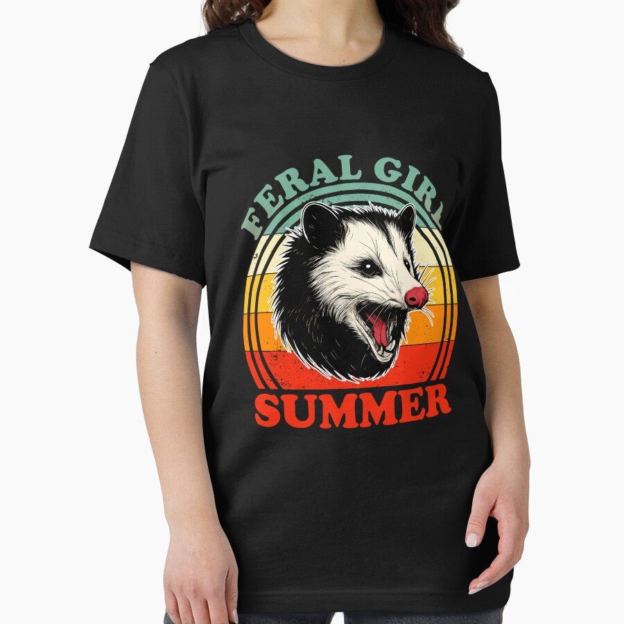 Feral Girl Summer Funny Possum Lovers by BKnox94