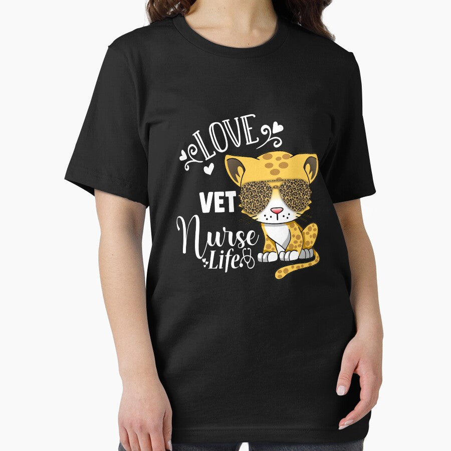 Love Vet Nurse Life Cute Leopard by Zurickdesigns
