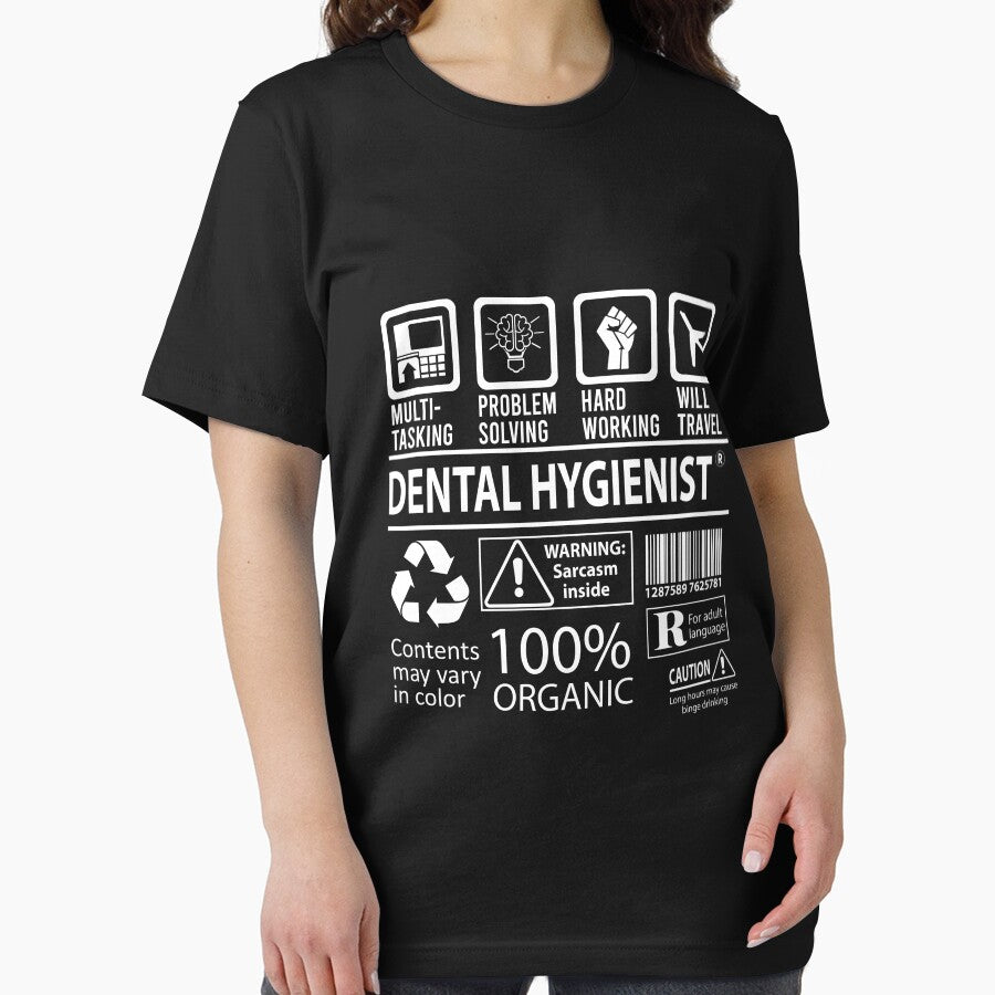 Dental Hygienist T Shirt - MultiTasking Certified Job Gift Item Tee by oslandefren