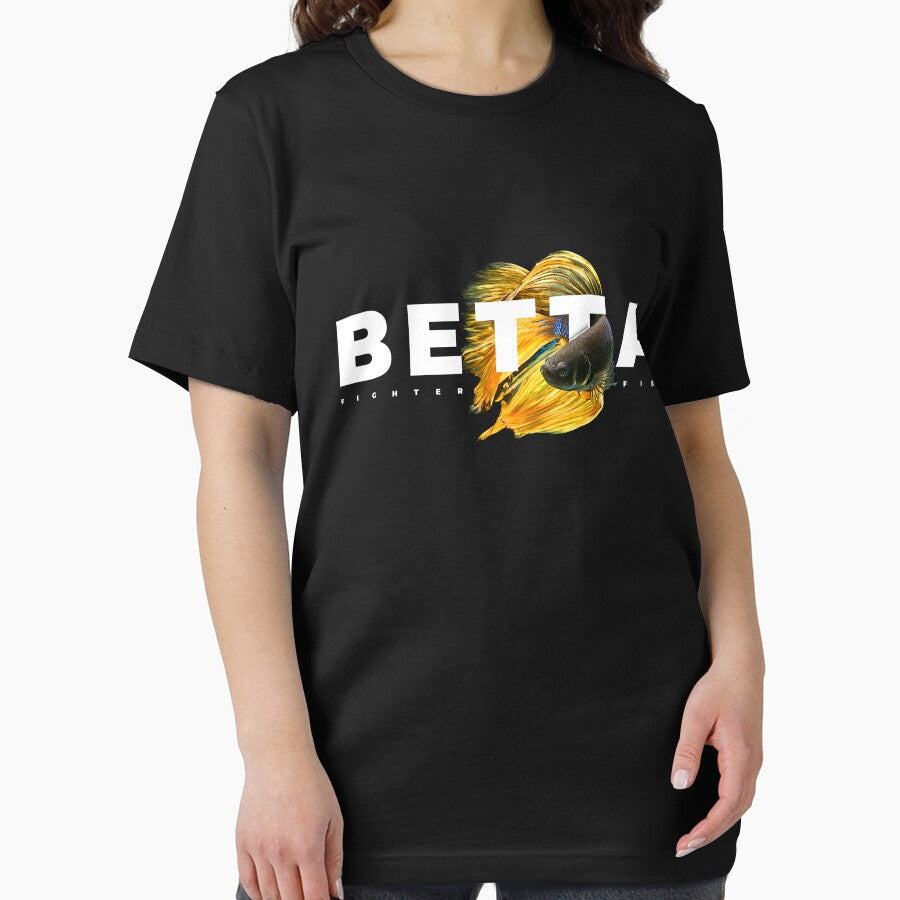 Betta Fish Modern Text Siamese Fighting Fish by JRRTs
