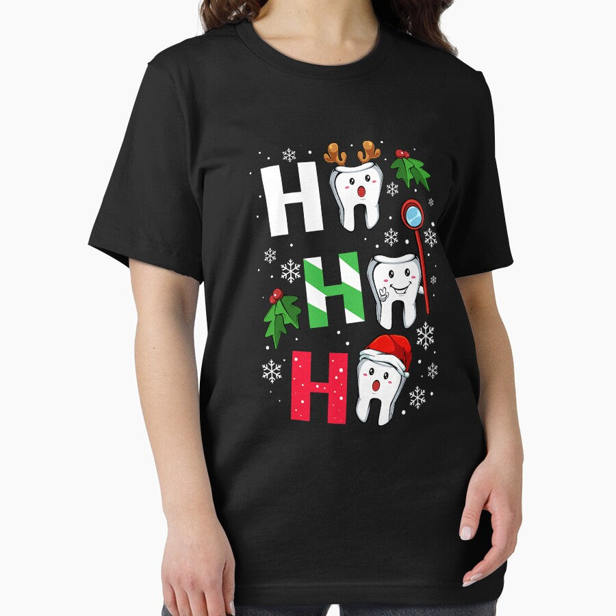 Dentist Christmas Ho Ho Ho Teeth Dental Merry Xmas by norwoodcarney