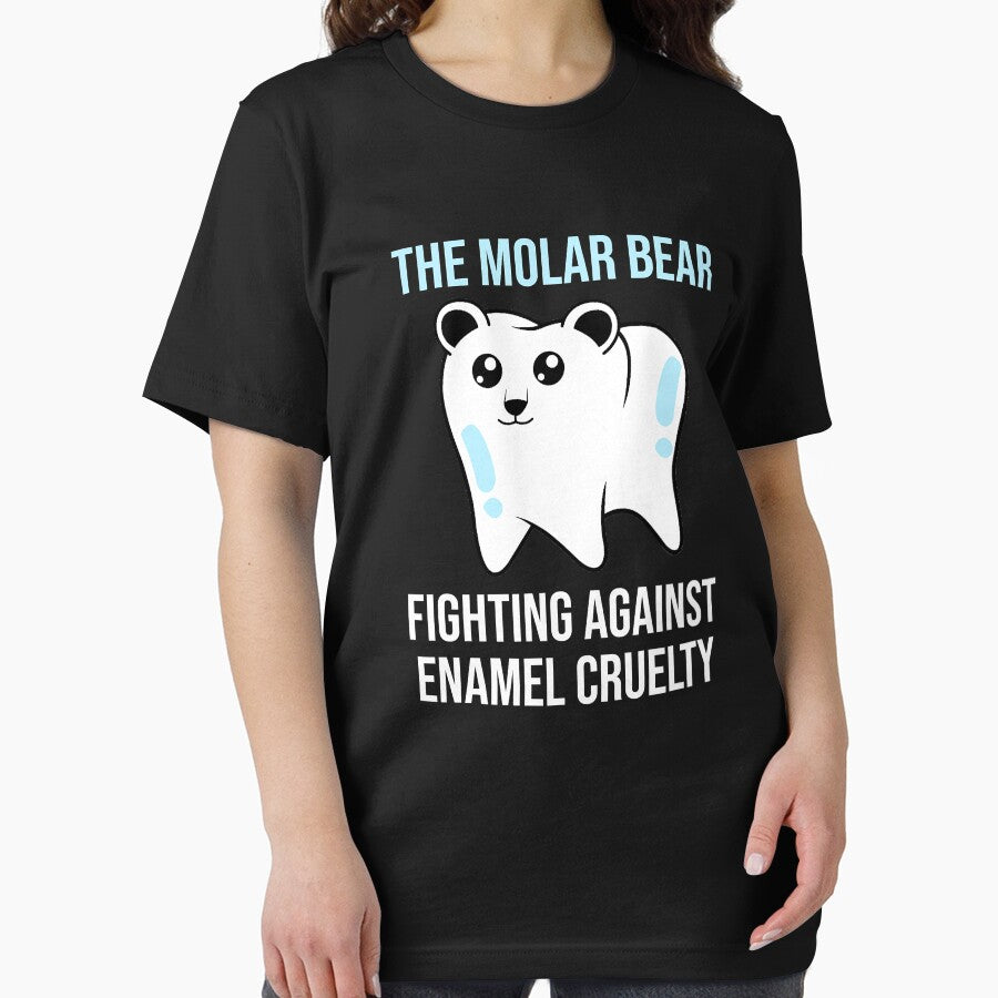 The Molar Bear Fighting Against Enamel Cruelty Funny Dentist Dental Assistant by NevaehRey