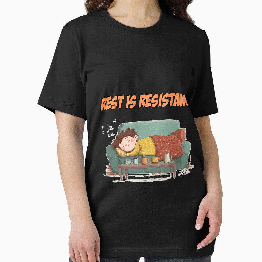 Rest Is Resistance – Cozy Cartoon Art by WakaWakoStudio