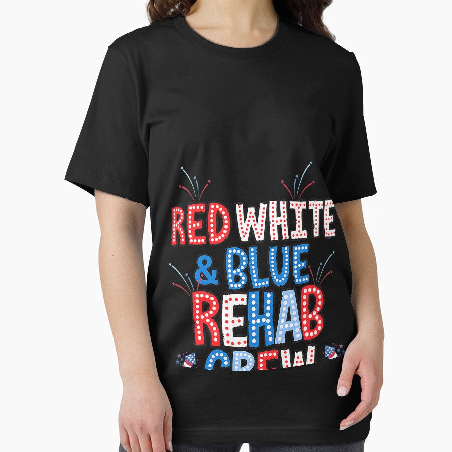 Red White & Blue Rehab Team 4th of July Physical Therapy by CriseldaBruning