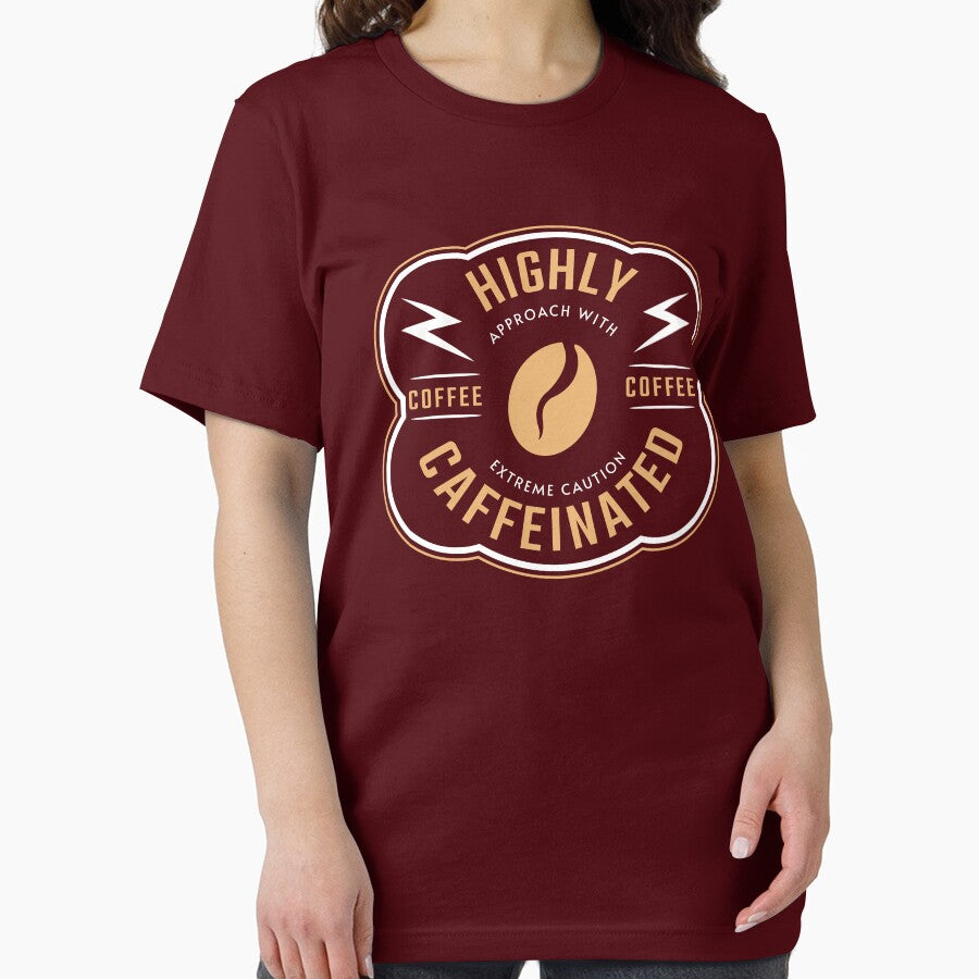 Highly Caffeinated, Highly Caffeinated Approach With Extreme Caution, Funny Coffee Quote by Coralgb