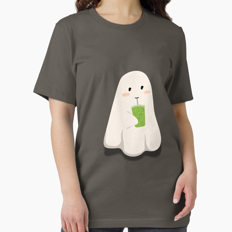Cute Matcha Ghost – Kawaii Tea Shirt by Kasad