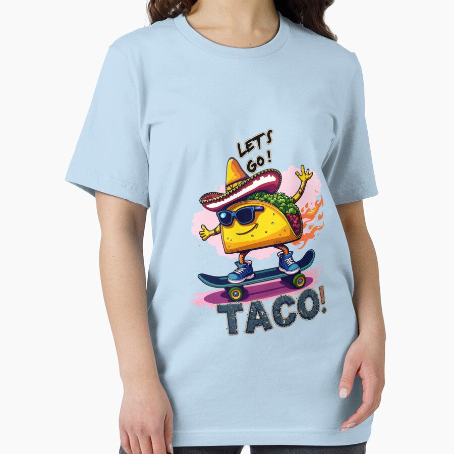 Skateboarding Taco Funny by plastic2021