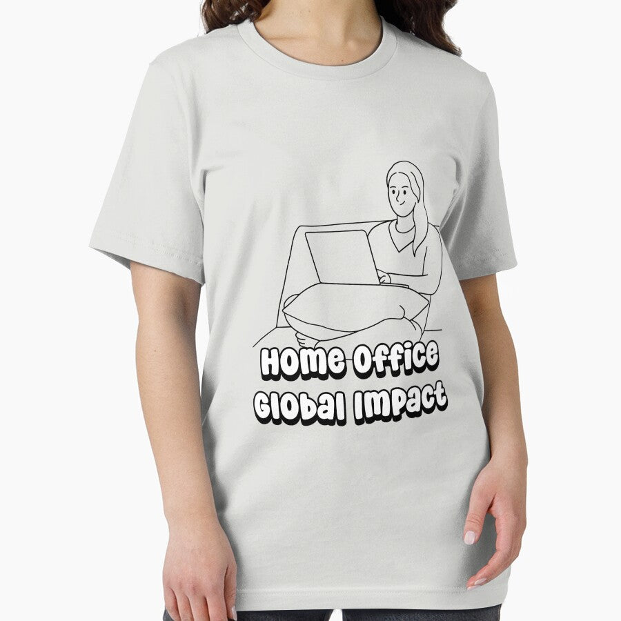 Remote Work Global Impact Funny saying by berwies