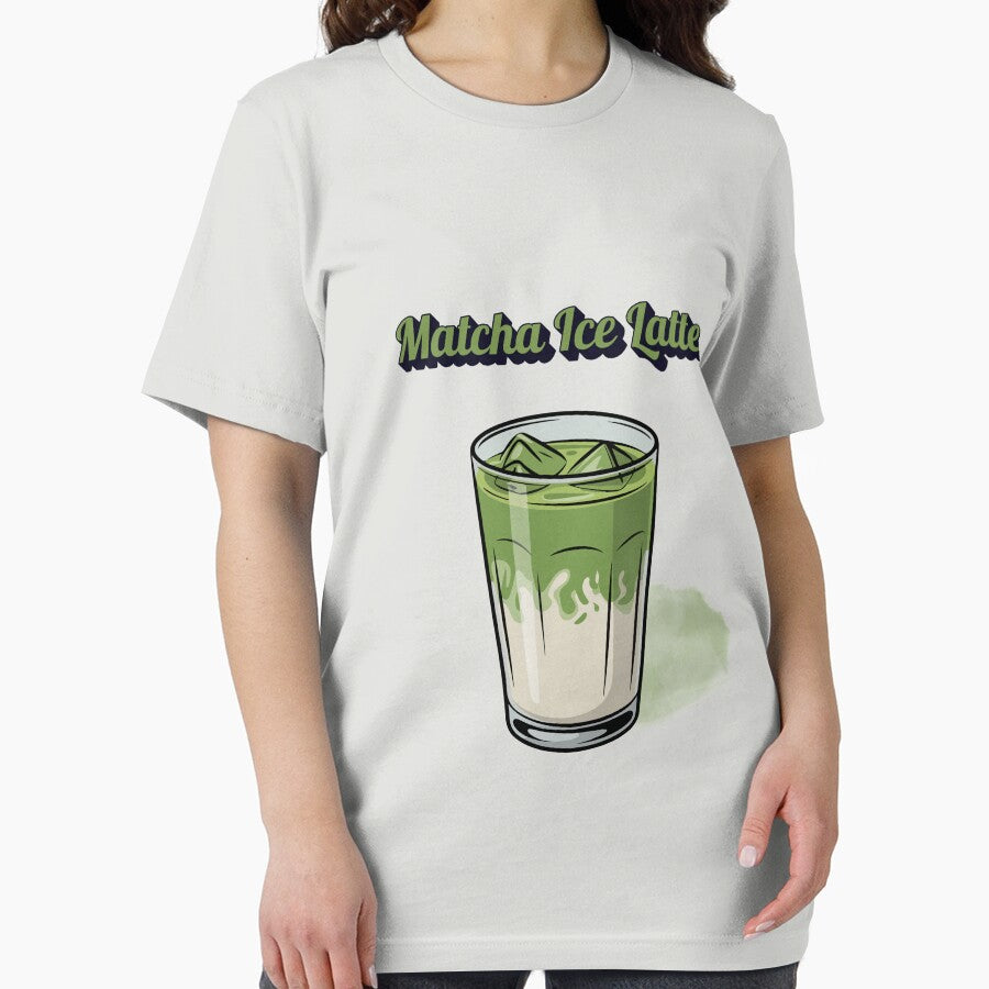 Matcha Ice Latte – Café Style Matcha Shirt by Kasad
