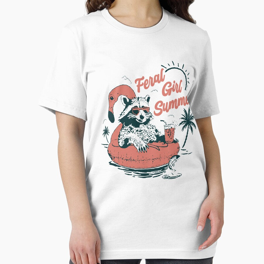 Vintage Feral Girl Summer Opossum by ge0rge0