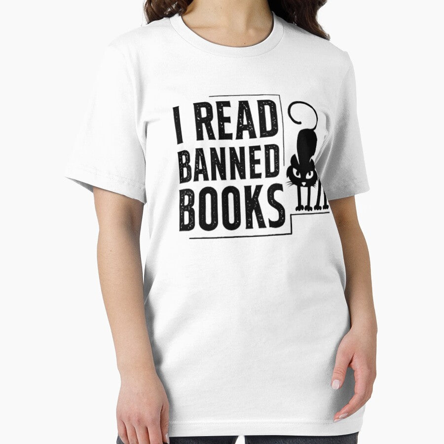 Cat I Read Banned Books Funny Bookworms Reading Book by AYACHI90