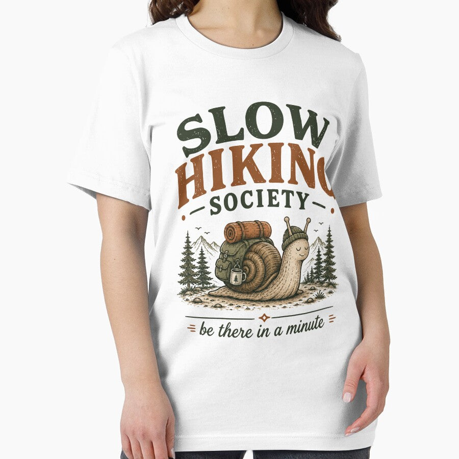 Slow Hiking Society Nature Snail Adventure by TeeVerse27