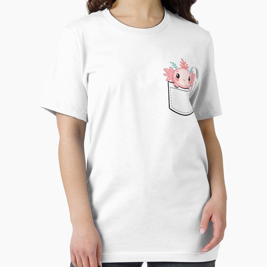 Kawaii Axolotl Pocket Design by Oualid Art