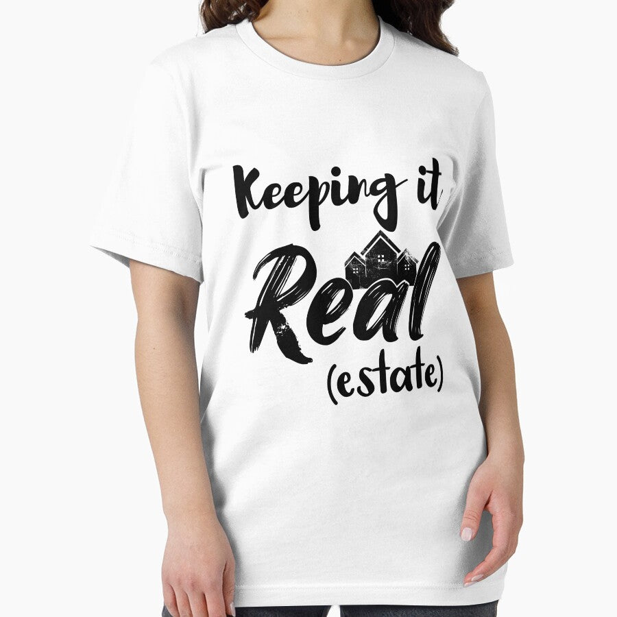 Keeping It Real Estate Funny Gift for Realtor or Real Estate Agents Black Design by Dexter Freeman