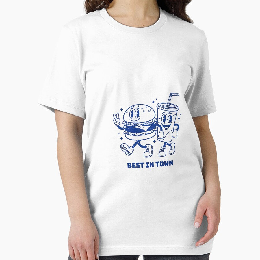Retro Burger and Soda Mascot Best In Town by HoopeStylee