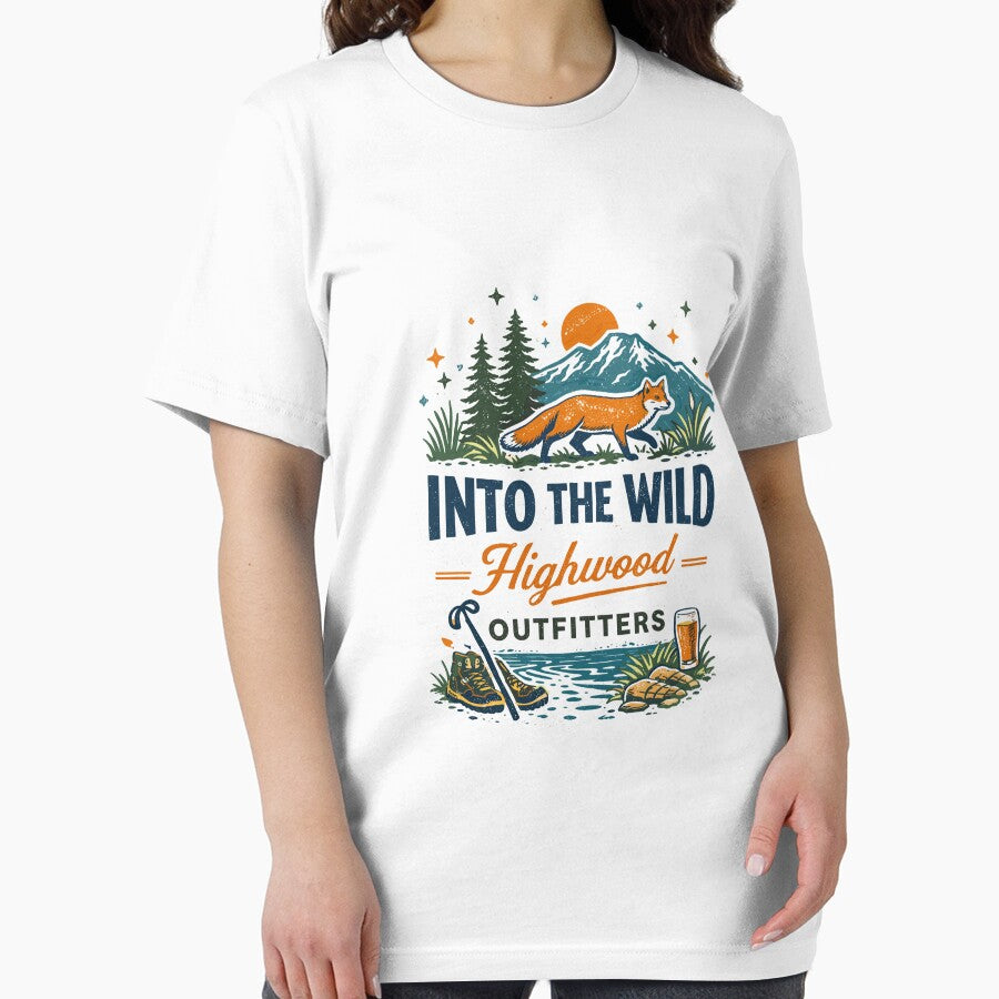 Into the Wild Outfitters T-Shirt by Matinez Pink