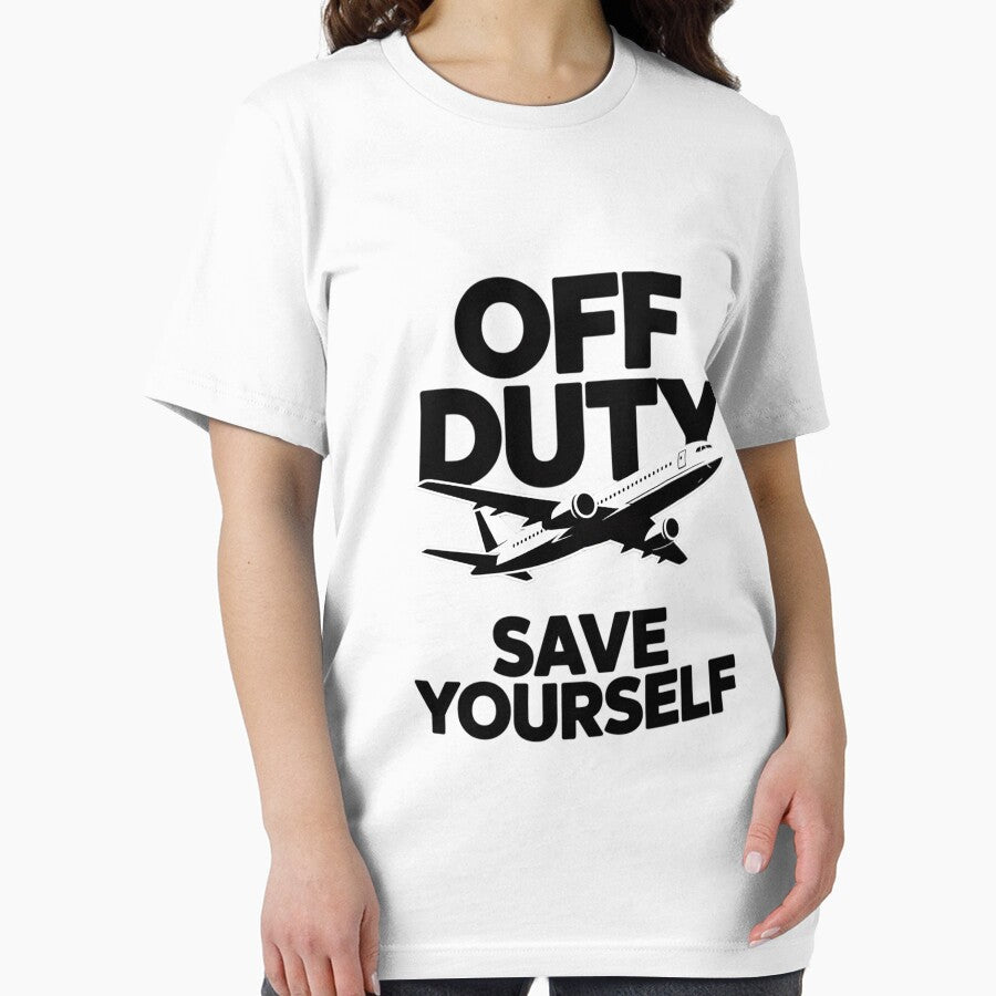 Off Duty Save Yourself Flight Attendant Stewardess Gift by GalaFunny