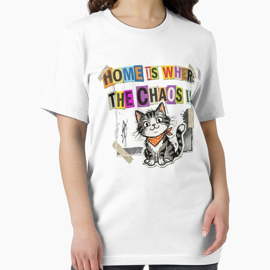 Funny Ransom Note Cat Tee by Future Fashion 07