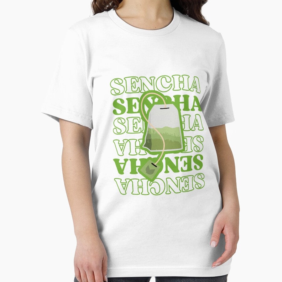 Sencha Green Tea Bag Aesthetic by NoodleDoodleCo