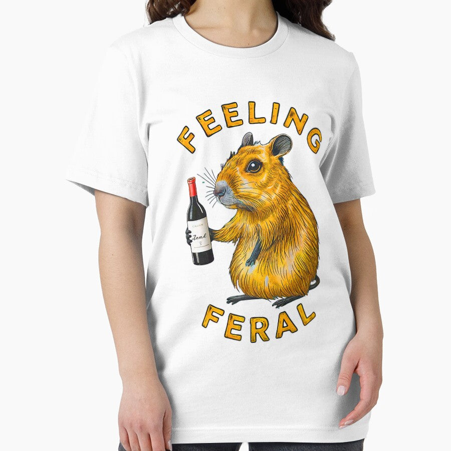 Feeling Feral Funny Retro Drinking Wines by spirorinin