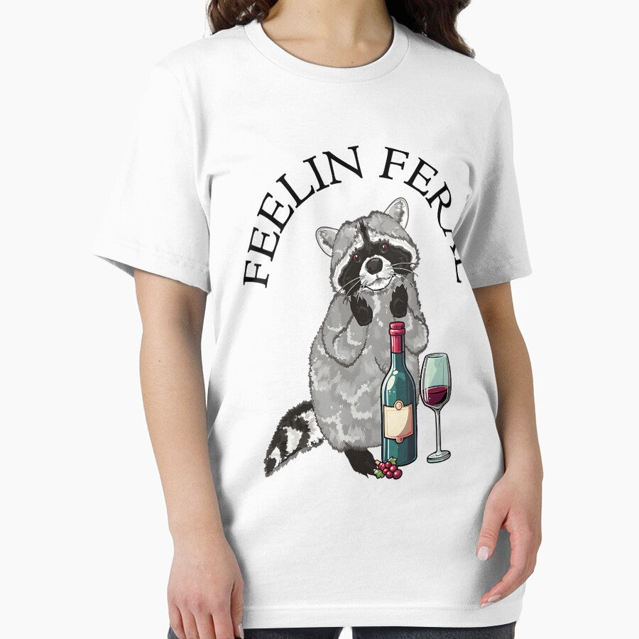 Funny Raccoon Feeling Feral Sarcastic Raccoon Meme Women Men by spirorinin