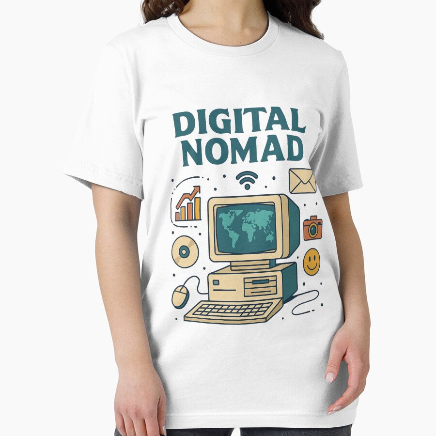 "Digital Nomad – Retro Tech-Inspired Lifestyle Design" by Cute-Jory-Store