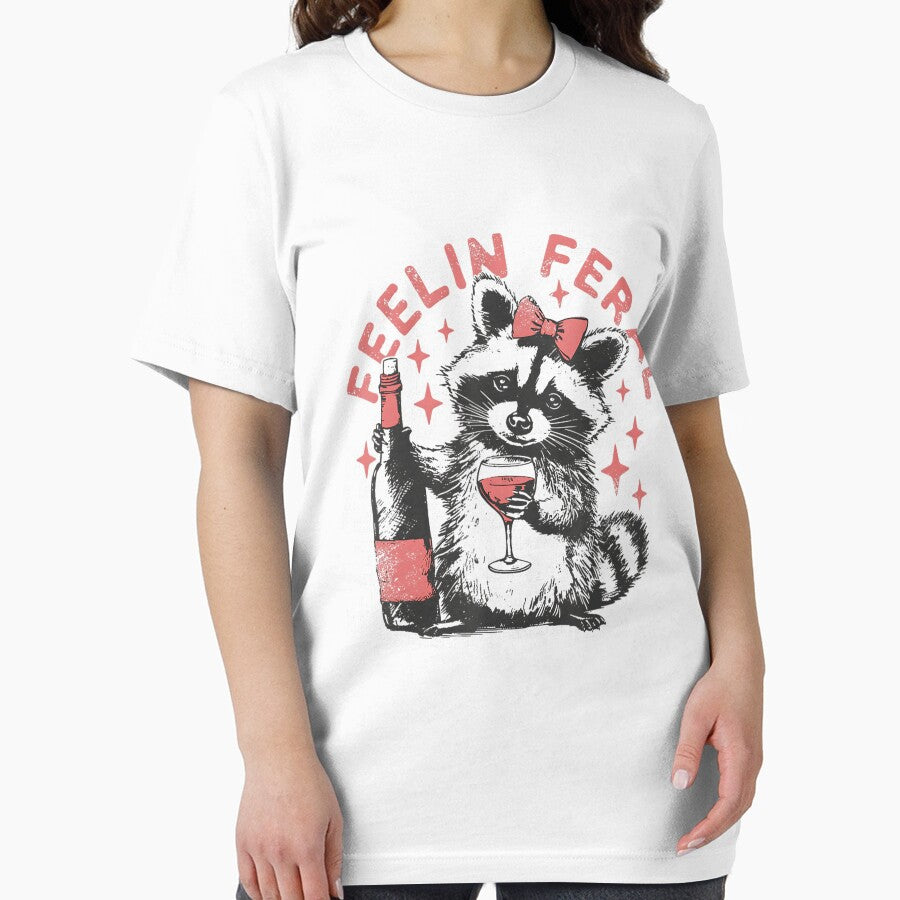 Feral Girl Summer Raccoon Feeling Feral Retro Vintage by spirorinin