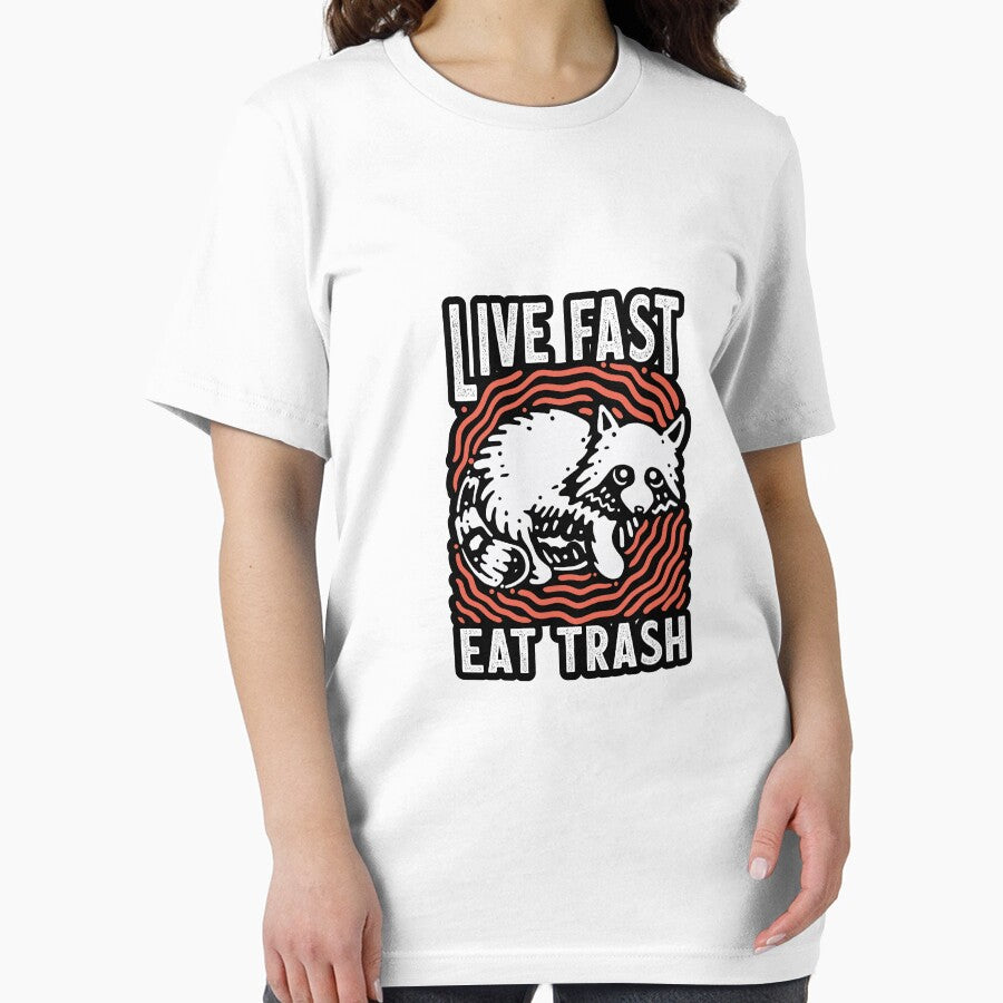 Live Fast Eat Trash  - Racoon opossum by Mindy Bubble