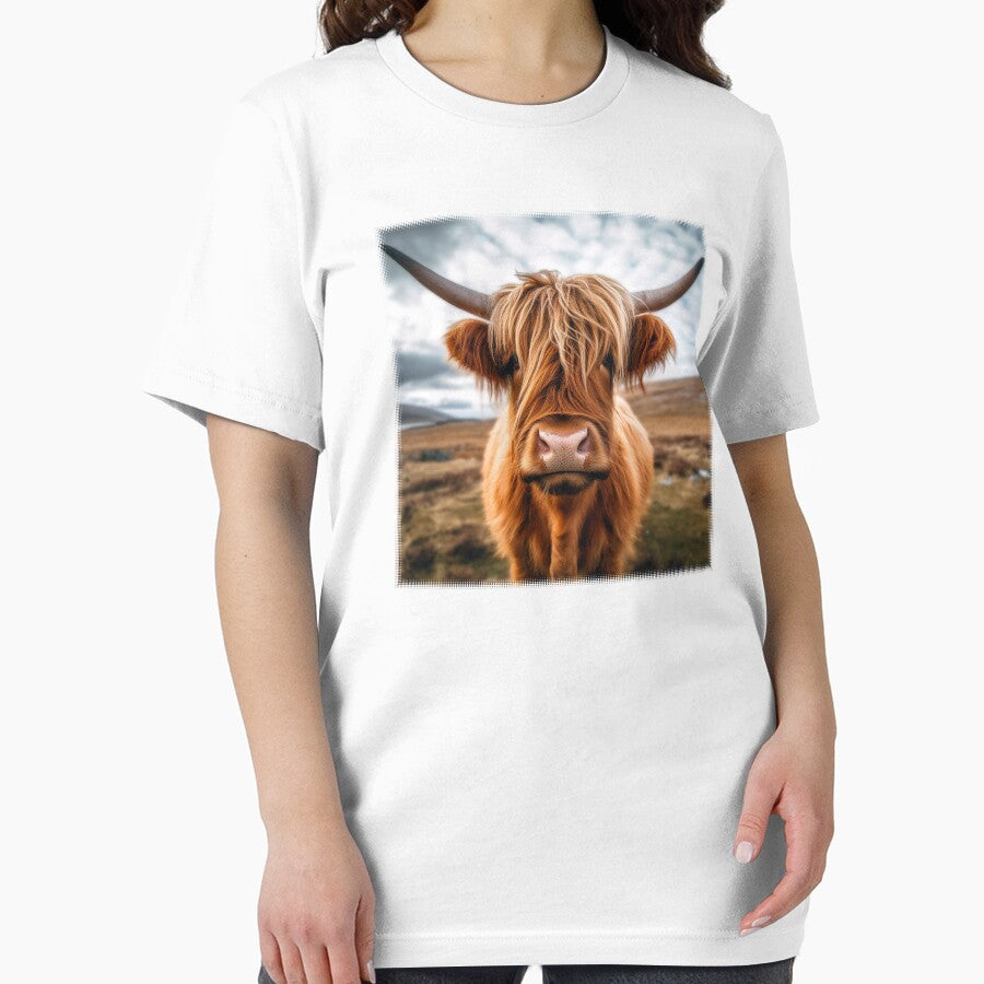 Highland Cow Ready for his Closeup by Artemachina