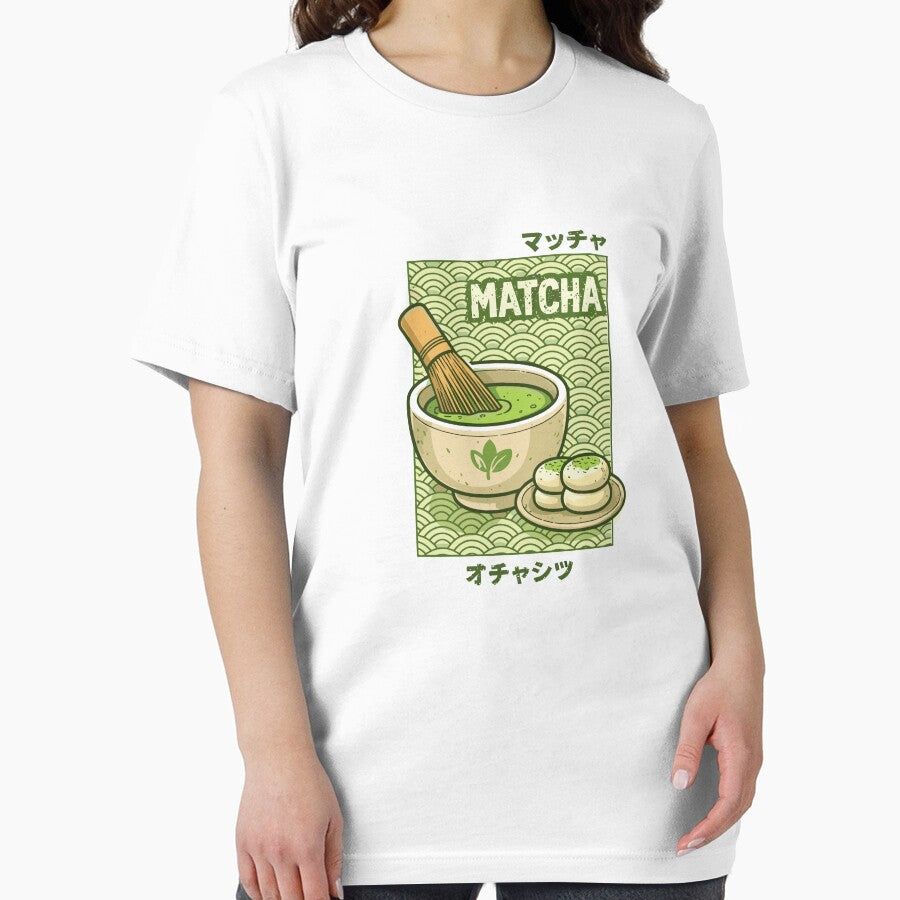 Vintage Matcha Ritual Illustration by Matinez Pink