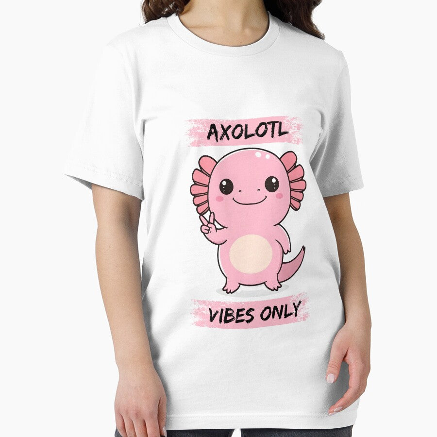 Cute Pink Axolotl Vibes Only by yuki-hana