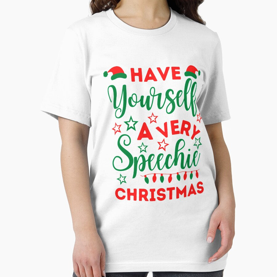 Speechie Christmas | Speech Pathologist Christmas | Speech Therapist Christmas by Presto Prints Design