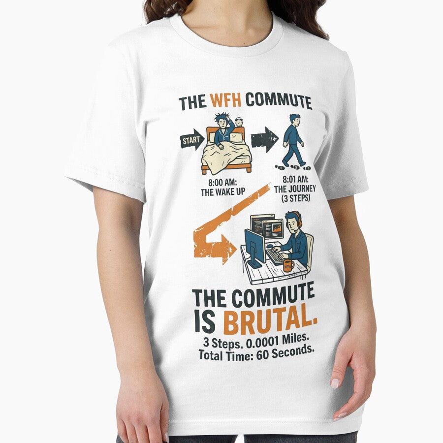 Remote Worker Problems Brutal 60-Second Commute by ArtsyWishesShop
